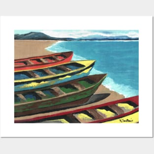 Boats In A Row Posters and Art